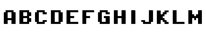 Pixel Bold Small Font UPPERCASE