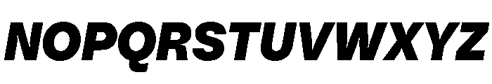 PizGrotesk BlackOblique Font UPPERCASE