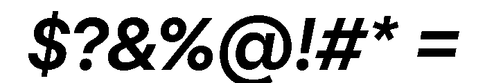 PizGrotesk BoldOblique Font OTHER CHARS
