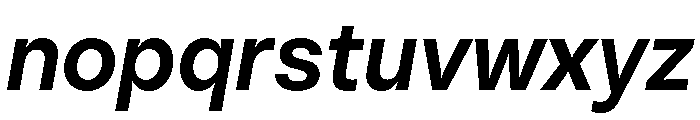 PizGrotesk BoldOblique Font LOWERCASE