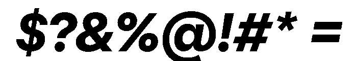 PizGrotesk ExtraBoldOblique Font OTHER CHARS