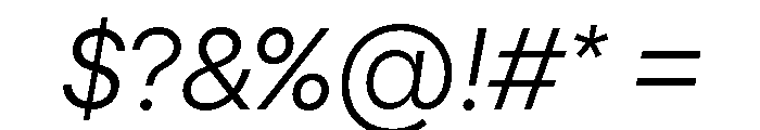 PizGrotesk LightOblique Font OTHER CHARS