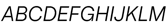 PizGrotesk LightOblique Font UPPERCASE