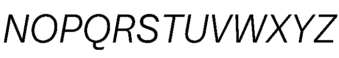PizGrotesk LightOblique Font UPPERCASE
