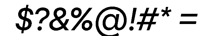 PizGrotesk MediumOblique Font OTHER CHARS