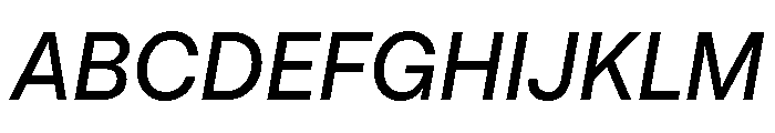 PizGrotesk MediumOblique Font UPPERCASE
