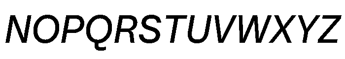 PizGrotesk MediumOblique Font UPPERCASE