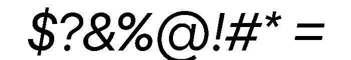PizGrotesk RegularOblique Font OTHER CHARS