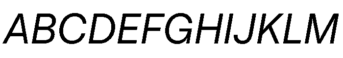 PizGrotesk RegularOblique Font UPPERCASE