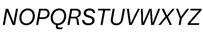 PizGrotesk RegularOblique Font UPPERCASE