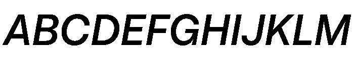 PizGrotesk SemiBoldOblique Font UPPERCASE