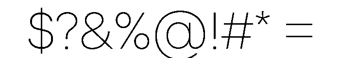 PizGrotesk Thin Font OTHER CHARS