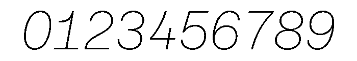 PizGrotesk ThinOblique Font OTHER CHARS
