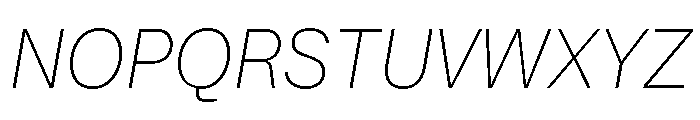 PizGrotesk ThinOblique Font UPPERCASE
