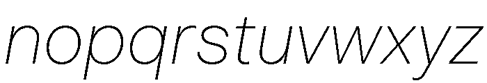PizGrotesk ThinOblique Font LOWERCASE
