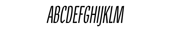 PilotLightItalic Font UPPERCASE