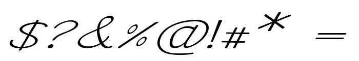 Pintip-ExtraexpandedItalic Font OTHER CHARS