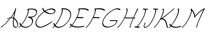 Pintip-Italic Font UPPERCASE