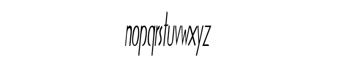 Pintop-ExtracondensedItalic Font LOWERCASE