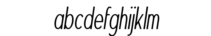 Pip-CondensedItalic Font LOWERCASE