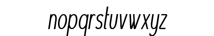 Pip-CondensedItalic Font LOWERCASE