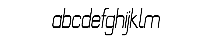 Pipsqueak-CondensedItalic Font LOWERCASE