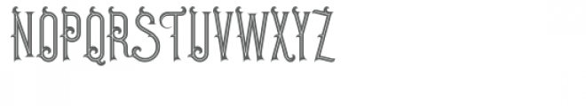 Pirate Inline Font UPPERCASE