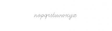 Picaresque Regular Font LOWERCASE