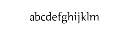 Pilgrim (plain) Font LOWERCASE