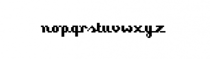 Pixscript Bold Font LOWERCASE