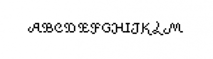 Pixscript Regular Font UPPERCASE