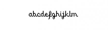 Pixscript Regular Font LOWERCASE