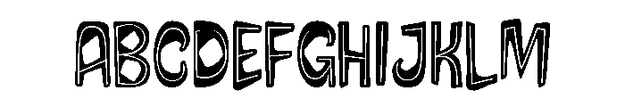 Pind O Rama Inline Font UPPERCASE