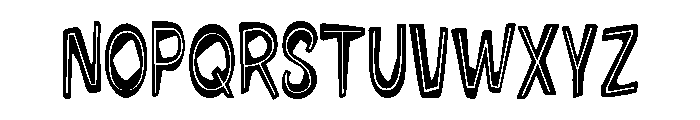Pind O Rama Inline Font LOWERCASE