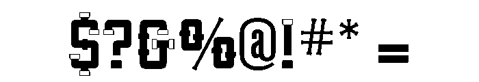 Pipeline Capped Font OTHER CHARS