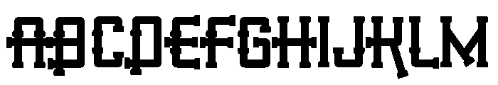 Pipeline Oil Font UPPERCASE