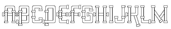 Pipeline Regular Font UPPERCASE