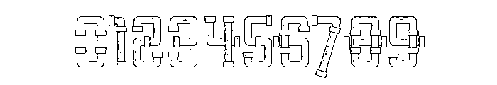 Pipeline Rusted Font OTHER CHARS