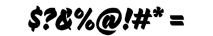 Pique Black Font OTHER CHARS