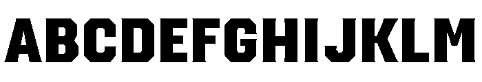 Placa Gruixuda Font UPPERCASE