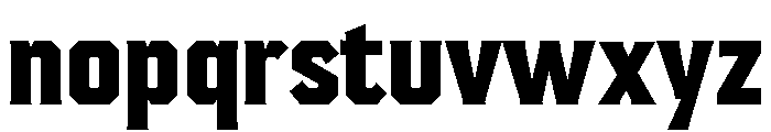 Placa Gruixuda Font LOWERCASE