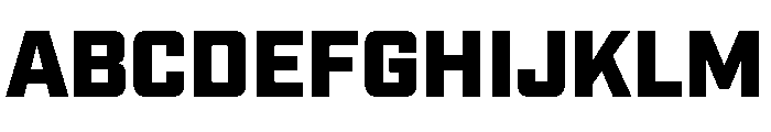 Placa Heavy Font UPPERCASE