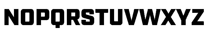 Placa Heavy Font UPPERCASE