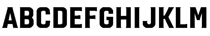 Placa Mediana Font UPPERCASE
