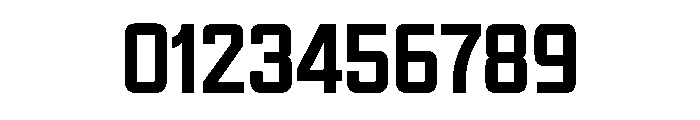 Placa Medium Font OTHER CHARS