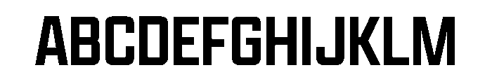 Placa Medium Font UPPERCASE