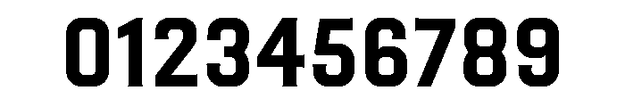 Placa Regular Font OTHER CHARS
