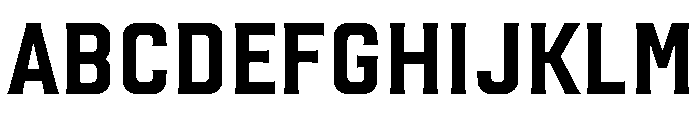 Placa Regular Font UPPERCASE