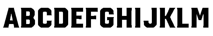 Placa SemiGruixuda Font UPPERCASE