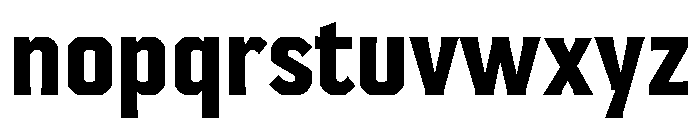 Placa SemiGruixuda Font LOWERCASE
